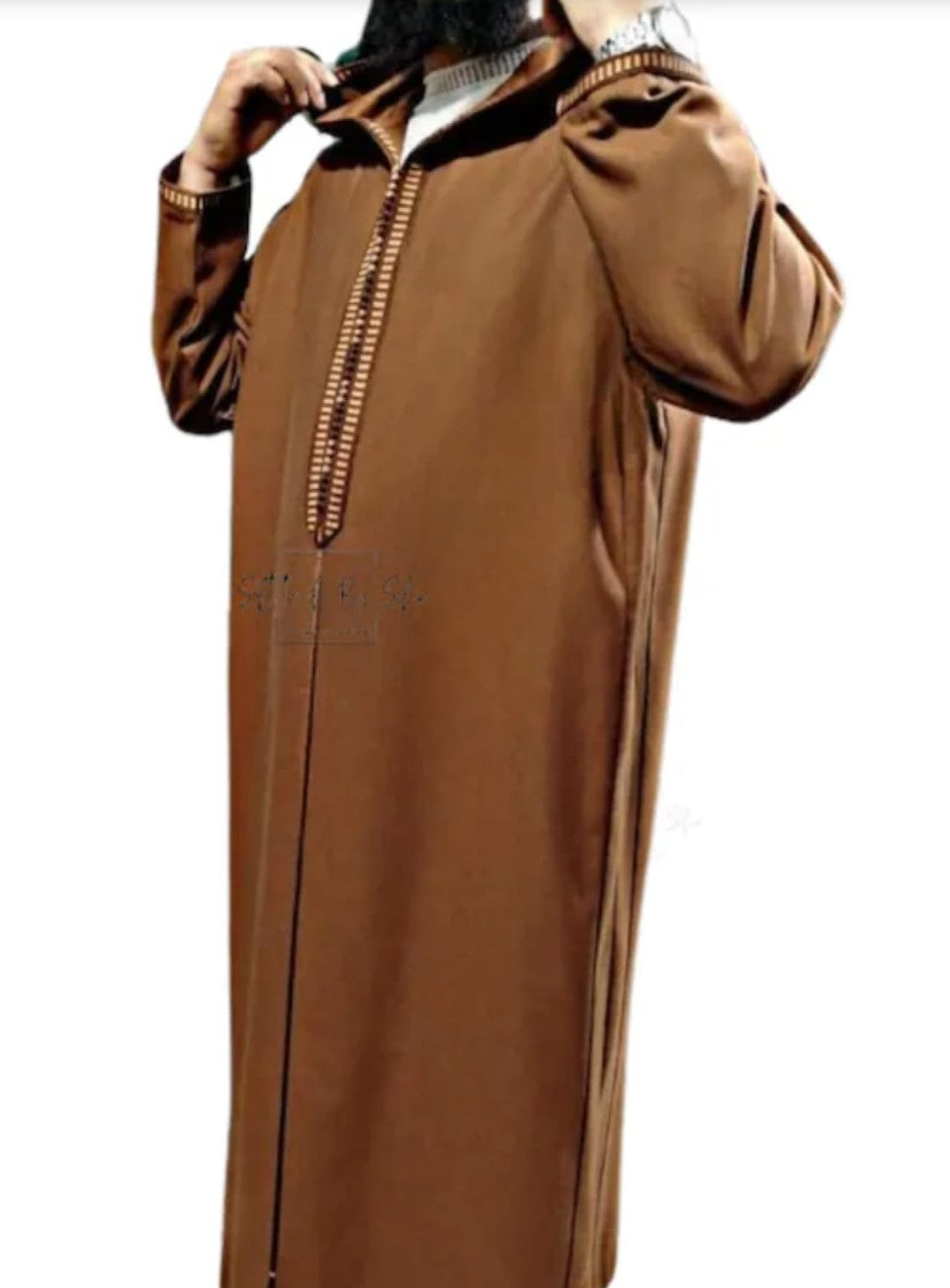 Moroccan hoodie wool thobe